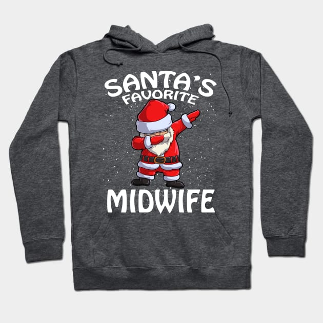 Santas Favorite Midwife Christmas Hoodie by intelus